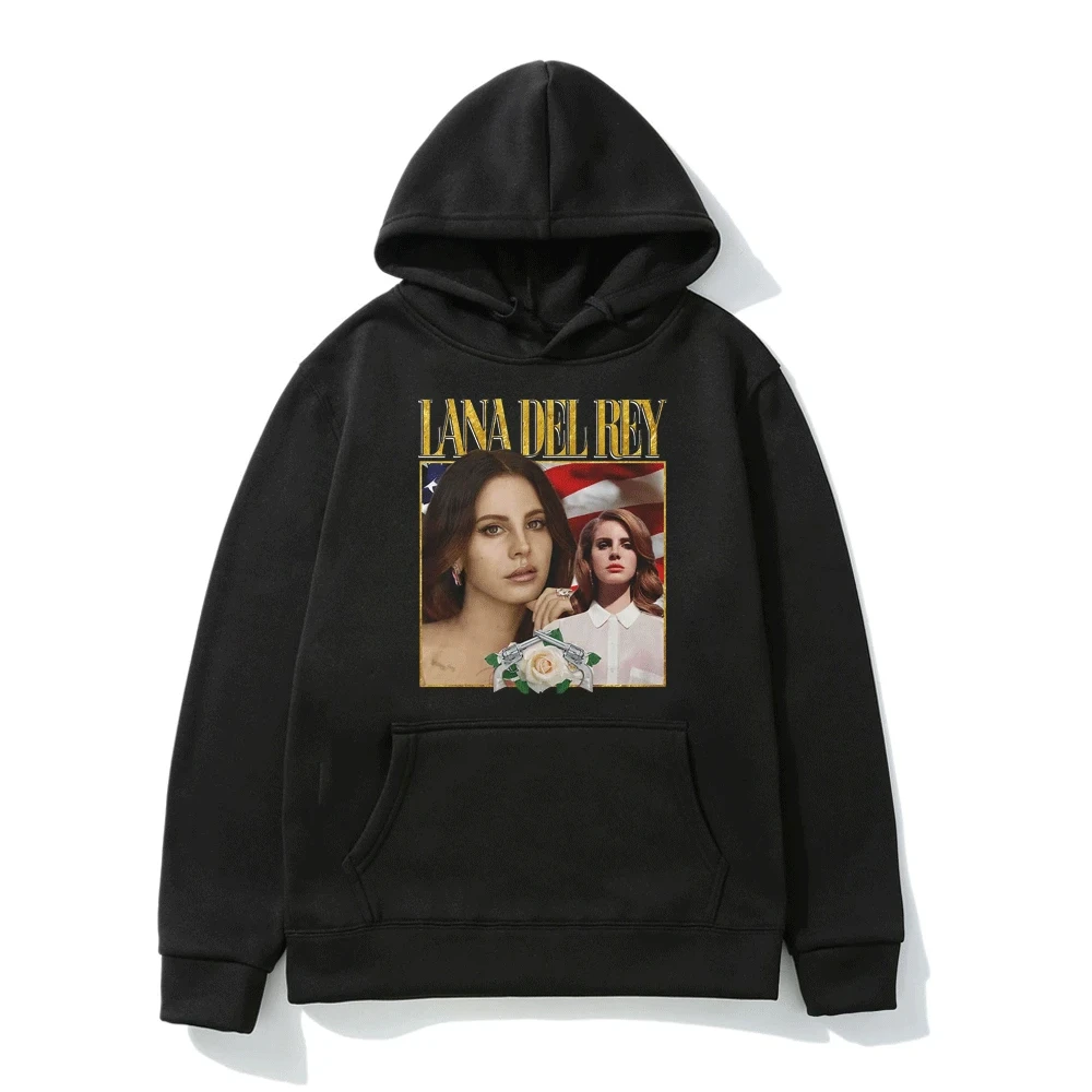 

Funny Lana Del Rey 90s Vintage Graphics Hoodie Men Women Spring and Autumn Hip Hop Harajuku Sweatshirt Couple Pop Pullover Male