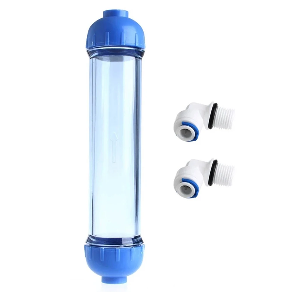 

1X Set Water Filter Water Purifier Accessories Water Filter Housing Blue Plastic Universal Transparent Parts Kit T33
