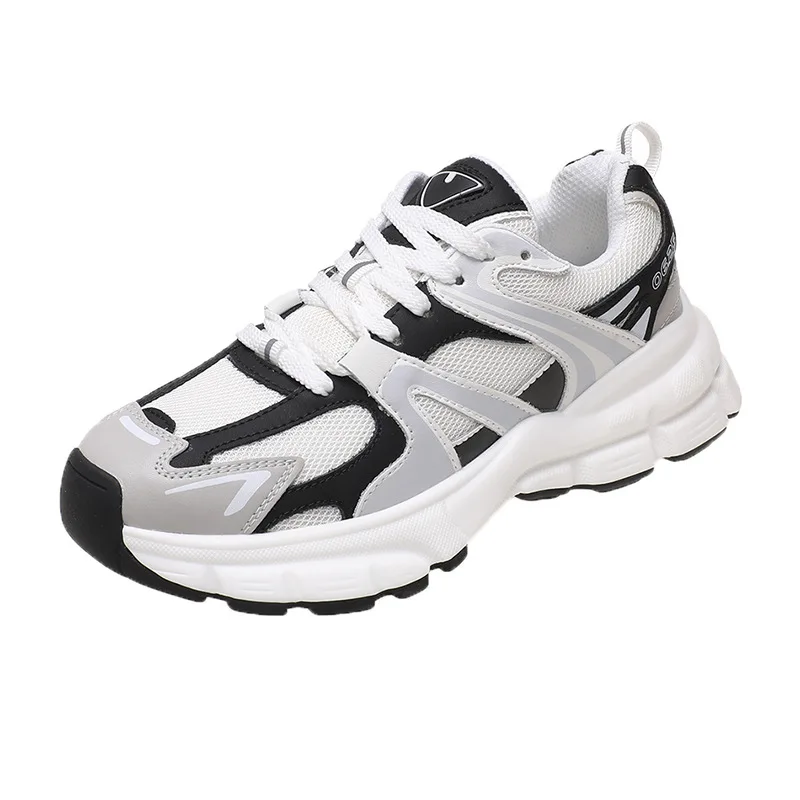 Mr Co Net Surface Breathable Torre Shoes Female New Thick Forest Gump Shoes 2023 Small Joker Sneakers High Beauty Sports Casual