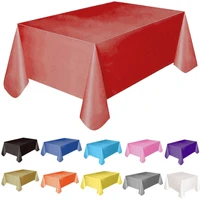 11 kleuren tafelkleed tafelkleed 137x138cm rechthoek party thema linnen nieuwe effen plastic waterdicht tafelkleed