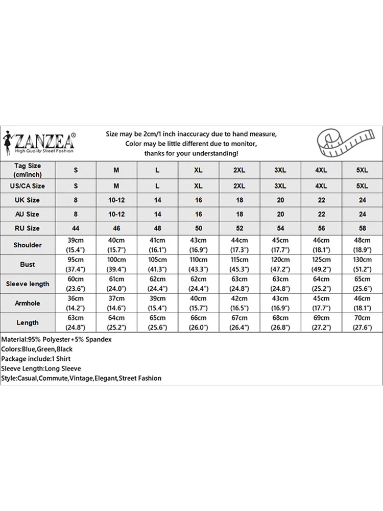 Женская винтажная туника ZANZEA с круглым вырезом