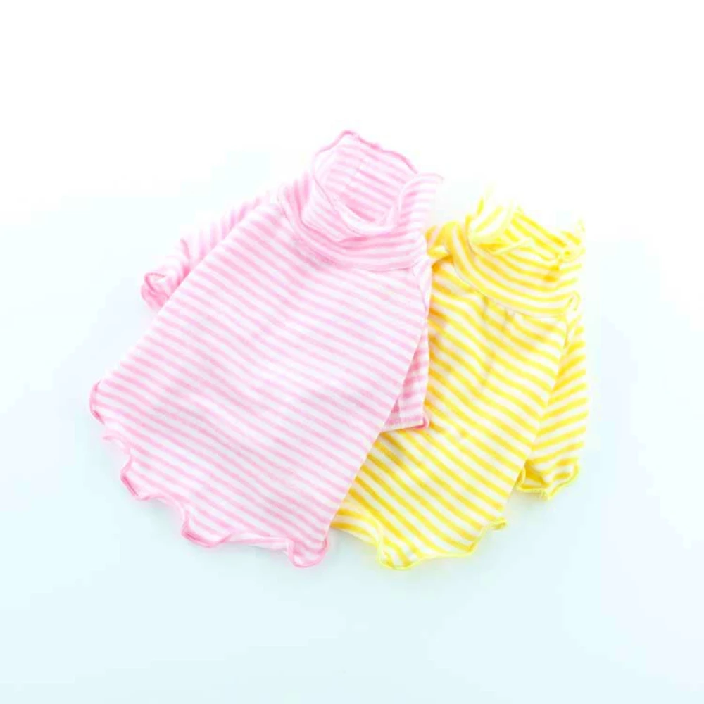 Small Dog Clothes Summer Spring Pet Fashion Stripe Pullover Pet Cute Designer Shirt Puppy Sweet Vest Chihuahua Poodle Yorkie