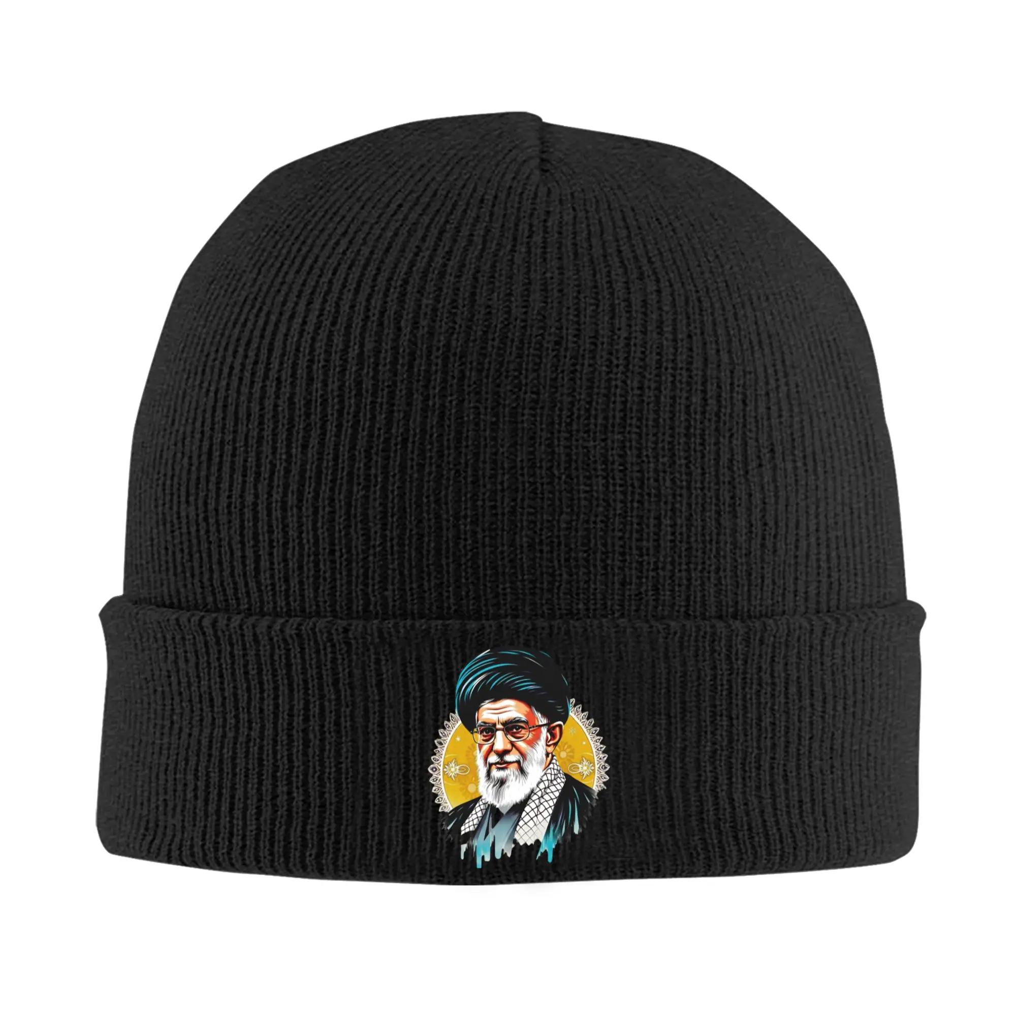 Фото Вязаные шапки-бини Supreme Leader Portrait Oran, унисекс, стильные эластичные шапки для мужчин и женщин, осенние уличные шапки-бини №1