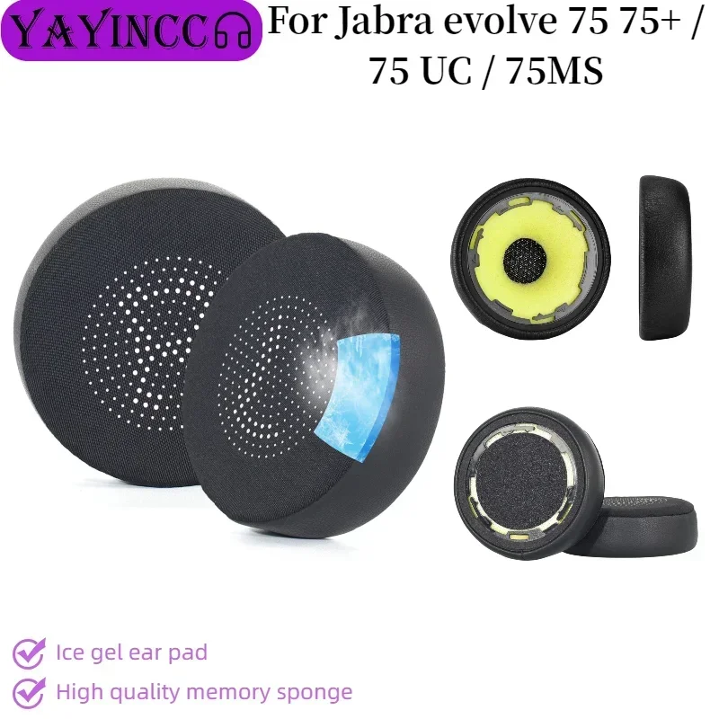 Фото Сменные амбушюры YAYINCC, подушечки, запасные части для наушников Jabra evolve 75 75+/75 UC/75MS, игровая гарнитура 12,02 №2