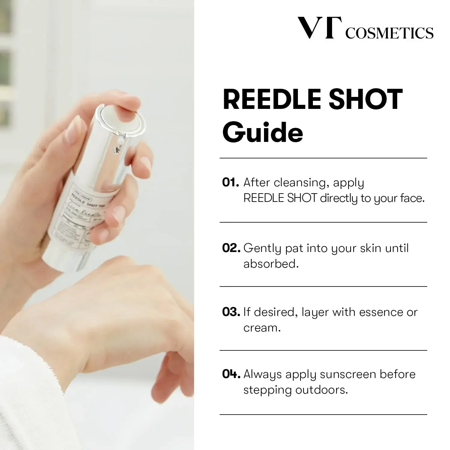 VT COSMETICS CICA Reedle Shot 100/300/700 Ежедневная сыворотка для лица