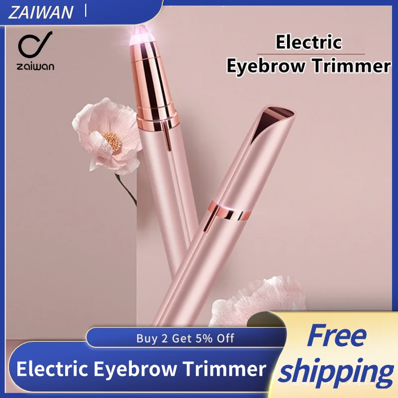 

Эпилятор для бровей женский электрический триммер для бровей USB Перезаряжаемый эпилятор для бровей мини-бритва безболезненная Бритва для у...