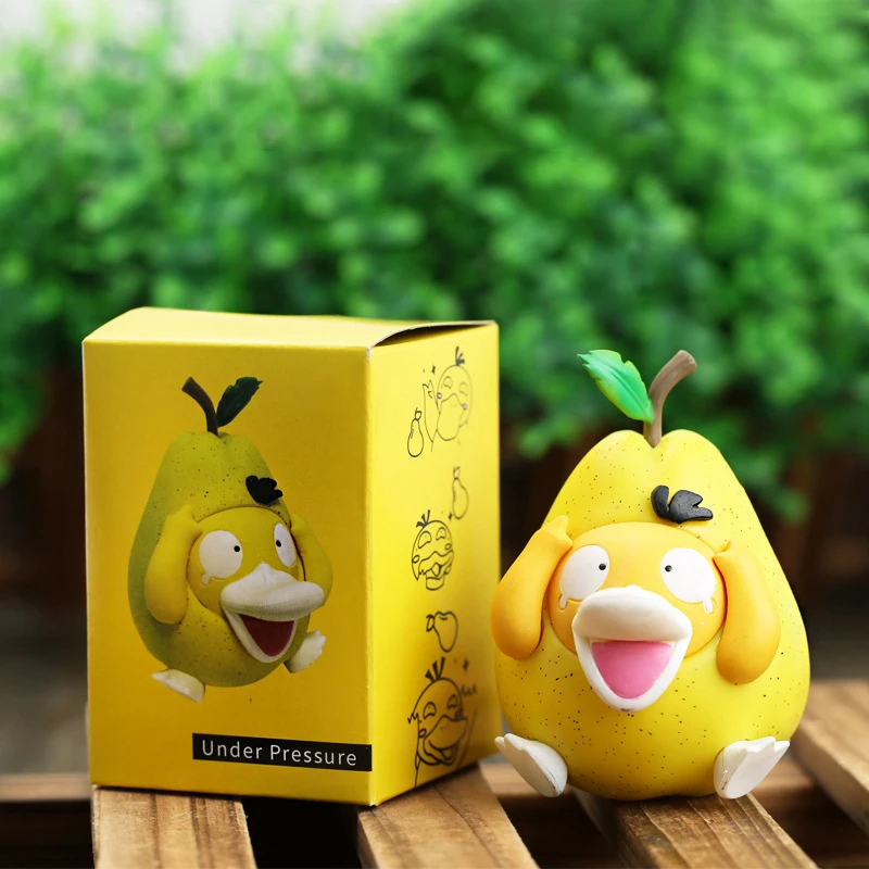 

Pokemon Anime Figures Psyduck Cos Pear Action Figure Japanese Room Decorations Pvc Material Send A Gifts Cartoon Toys Cute Doll