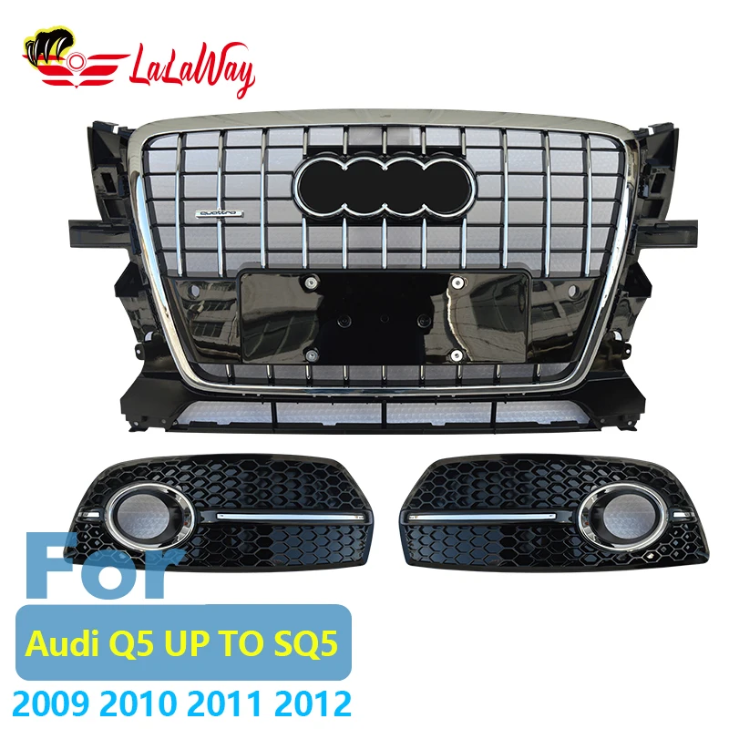 

For Audi Q5 UP TO SQ5 2009 2010 2011 2012 Honeycomb Mesh Fog Light Open Vent Grille Intake Cover Grill Parts