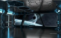 custom photo mural wallpaper 3d spaceship sci fi scene bar ktv wall papers home decor wallpapers for walls in rolls living room