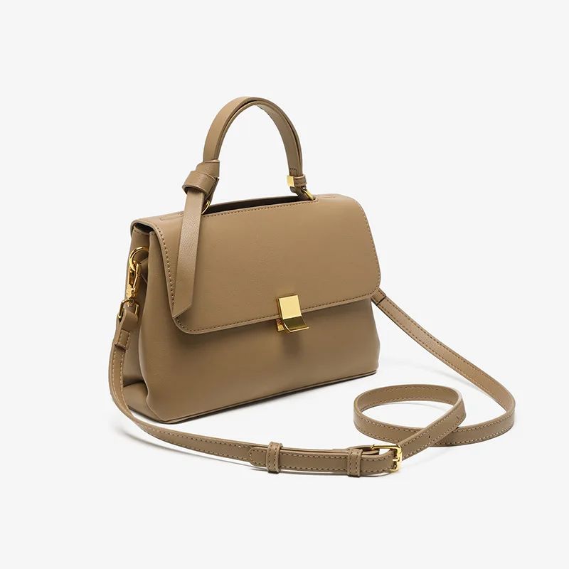 100% Genuine Leather Women Handbags 2023 New Soft Versatile Handbag Shoulder Bag Large Capacity Portable Crossbody Bag