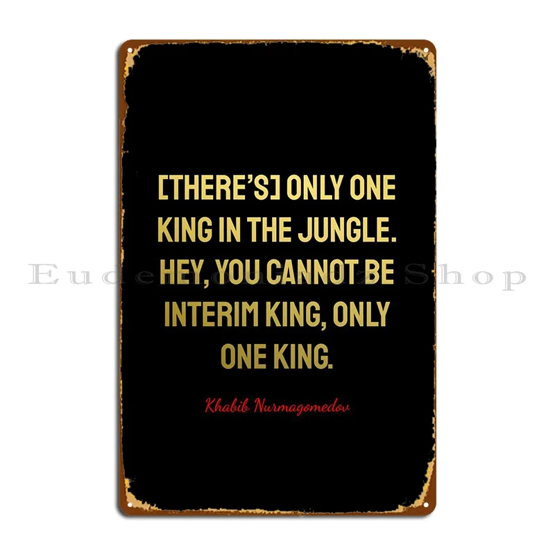 

Khabib Nurmagomedov цитаты металлический налет Фреска фототаблички кухня дизайнерский классический оловянный знак плакат