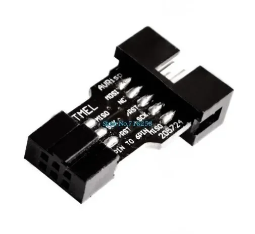 Фото SBASP USB AVR программатор для USB ASP USBISP ISP загрузчик НОВЫЙ + АДАПТЕР 10-контактный на 6-контактный №4