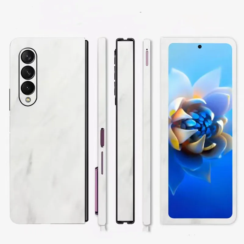 Full Body 3M Protective Film for Samsung Galaxy Z Fold 3 Matte Stickers Skin Cover for Galaxy Z Fold 4 Around Borders and Back