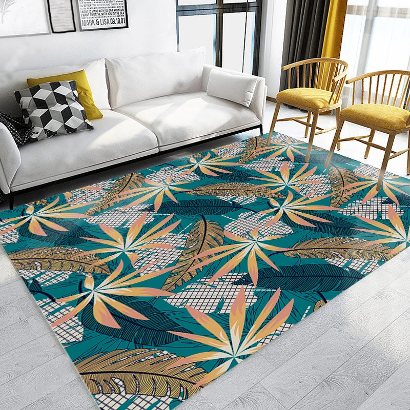 

Домашний декор, большая гостиничная ковровая дорожка для гостиниц с узором листьев и цветов, моющаяся Подушка для спальни