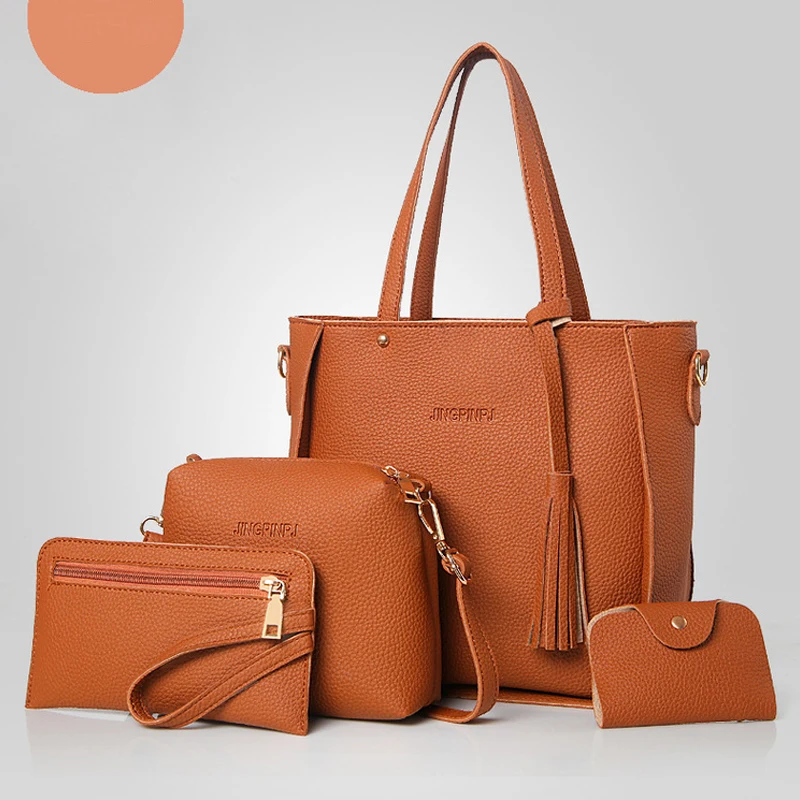 4 шт./комплект женская сумка через плечо