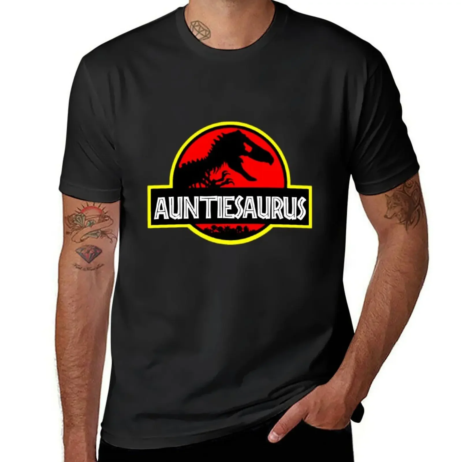 Забавные Рубашки с Auntiesaurus Rex быстросохнущая футболка кавайная одежда летняя
