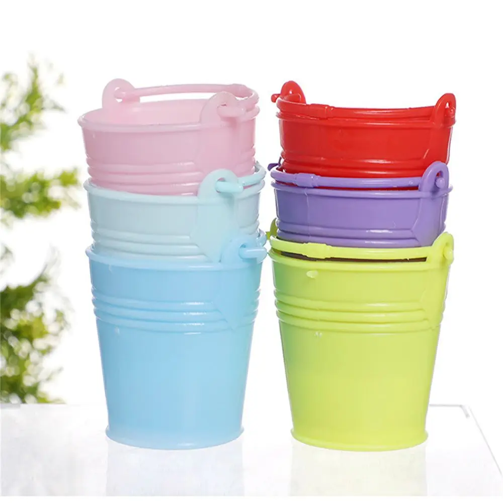

Home Decoration Mini Crafts Decoration Crafts Desktop Storage Bucket Plastic Small Bucket Plant Flower Pot Beach Bucket