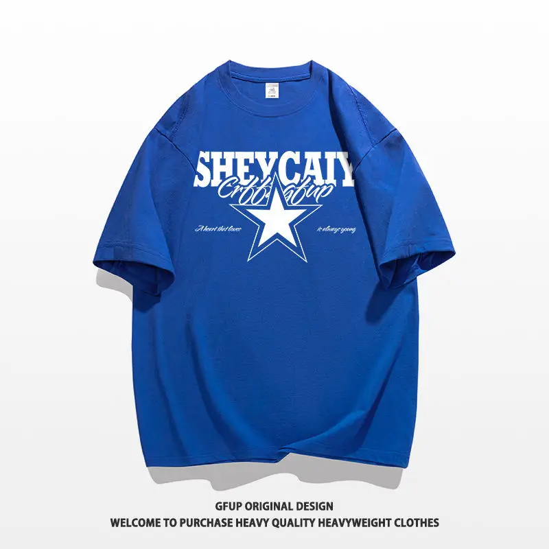 Очень большая весом 50 00 кг новая летняя футболка из чистого хлопка с короткими