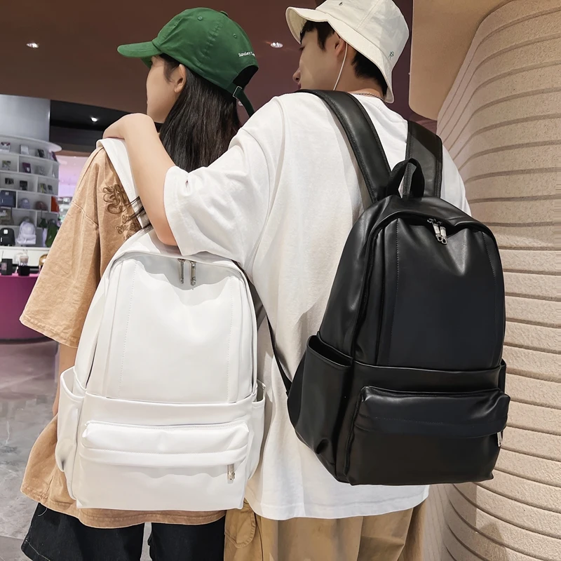 

Woman Backpack High Quality PU Leather Rucksack Women's Knapsack Travel Bagpacks School Bags for Teenage Girls Mochila Back Pack