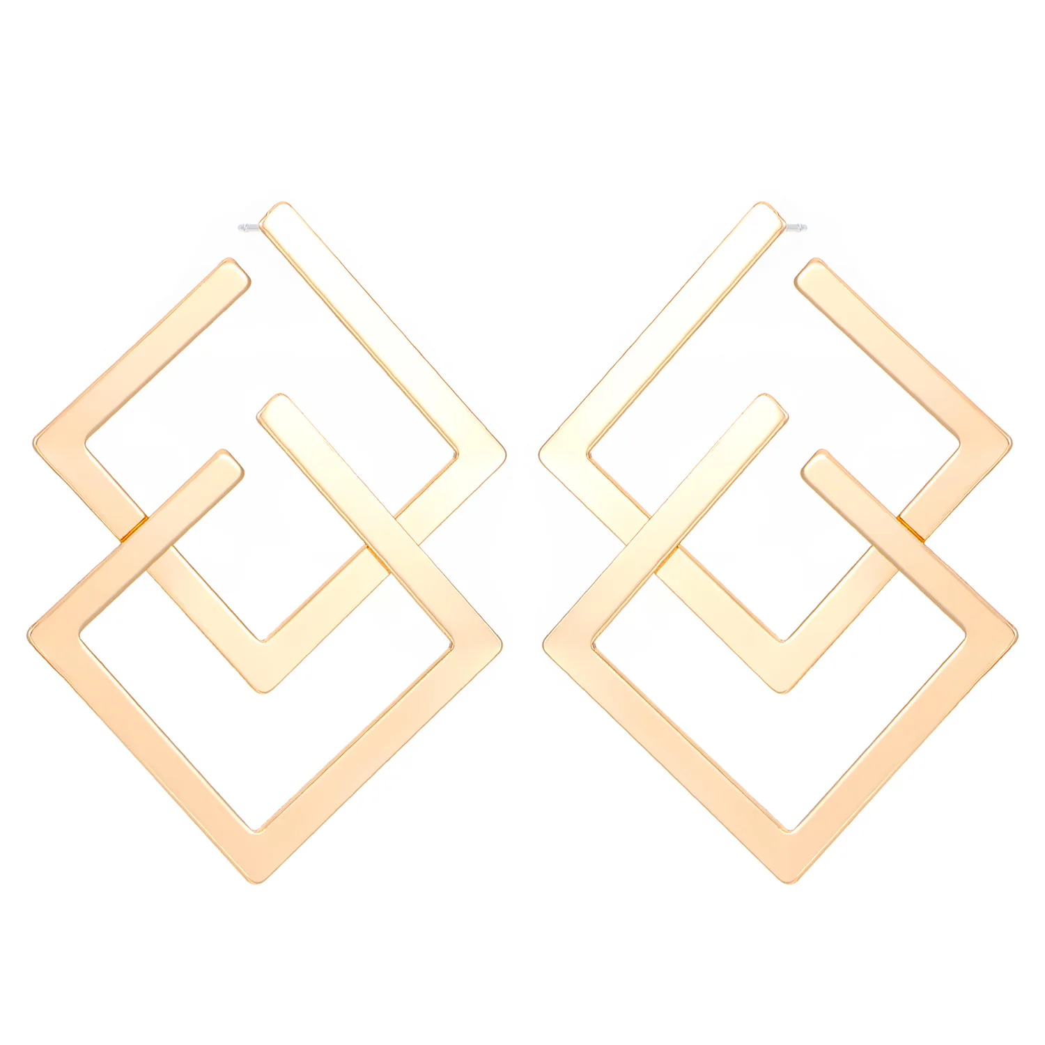 Модные нерегулярные геометрические серьги для женщин металлические ювелирные