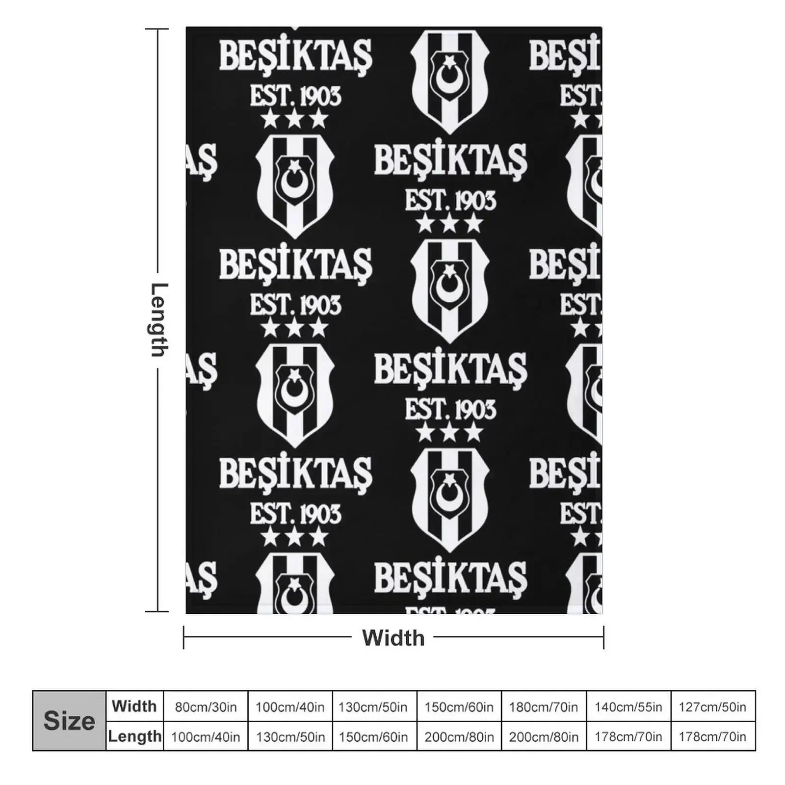 Besiktas Белое одеяло теплое для зимы Теплые милые одеяла