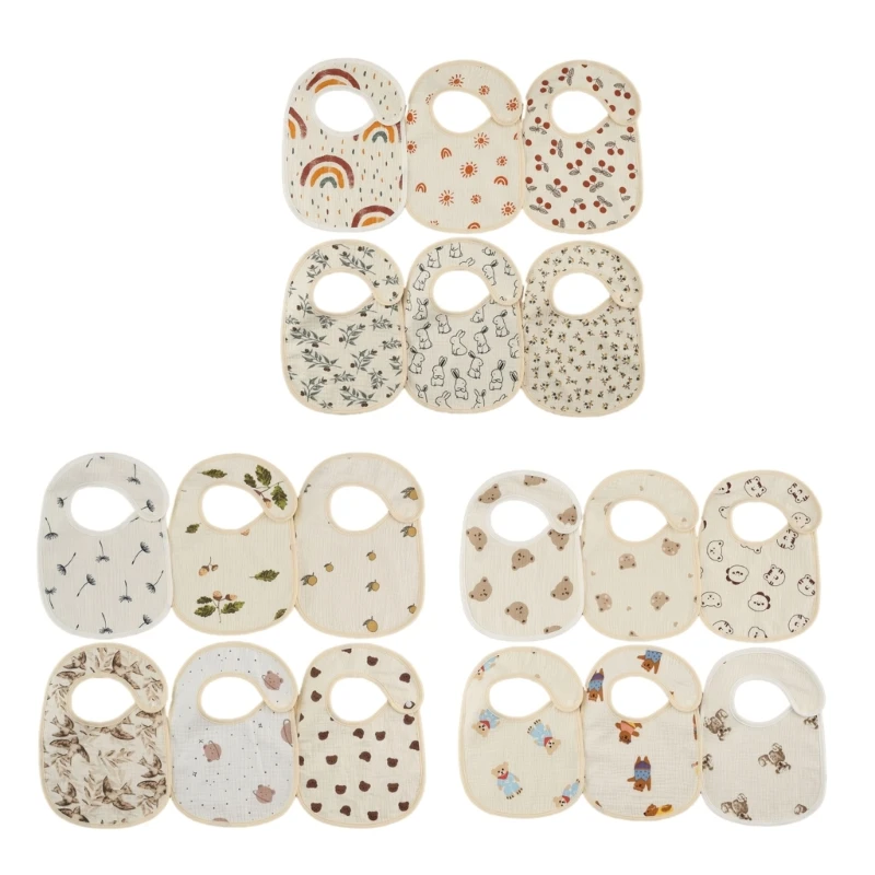 

Absorbent Drool Bibs for Baby Boy Girl Soft Baby Bibs for Drooling & Teething