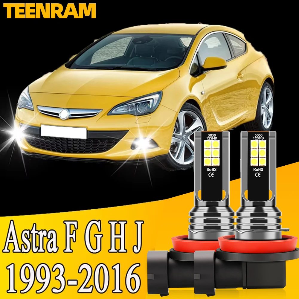 

2x передняя противотуманная фара 6000K светодиодная лампа H8 H11 авто лампа для Opel Astra F G H J 1993-2016 2005 2006 2007 2008 2009 2010 2011 2012 2013