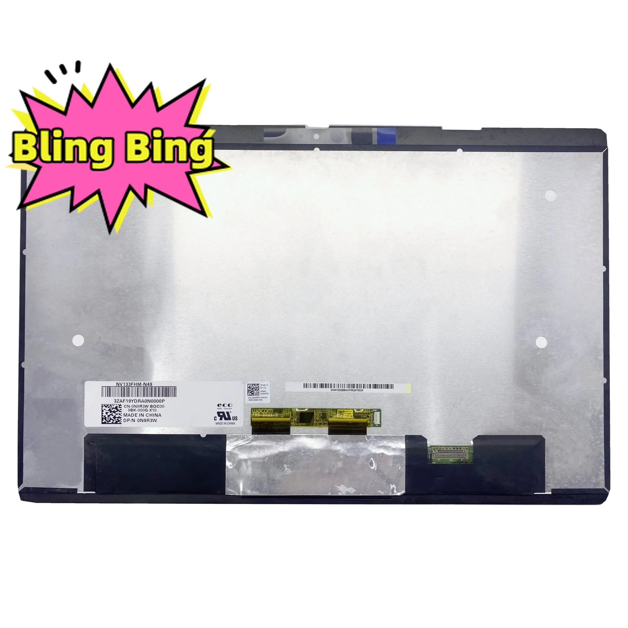 

NV133FHM-N49 For Dell Latitude E5310 5300 2-In-1 P96G P96G001 DP/N 0N9R3W Laptop LCD Touch Screen Assembly Digitizer