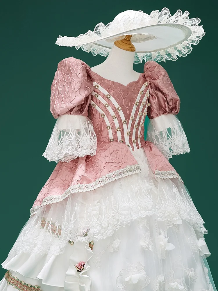 Детское торжественное платье Fanhu в европейском стиле для девочек сценическое