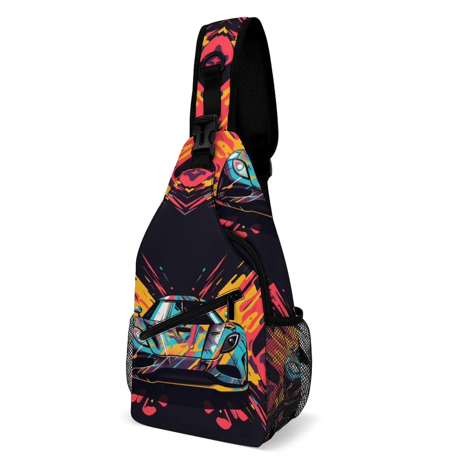 

Ultimate Sports Car Shoulder Bags Form Graffiti Outdoor Style Chest Bag Boy Trip Print Sling Bag Aesthetic Business Small Bags