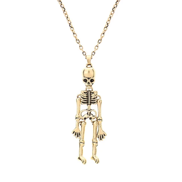 Freundschaft Magnet Skeleton Schädel Halsketten BFF Jewlery