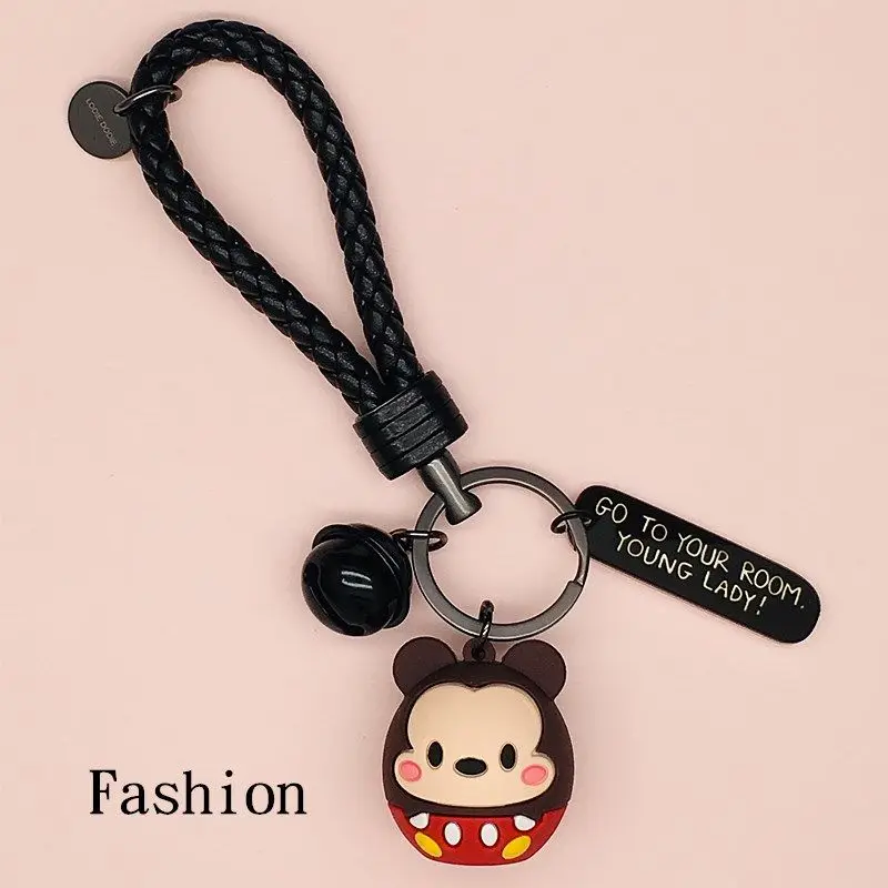 

Disney Mickey Minnie Key Ring Cute Cartoon Automobile Hanging Ornamentkey key chain Car Assessoires Interior for Women