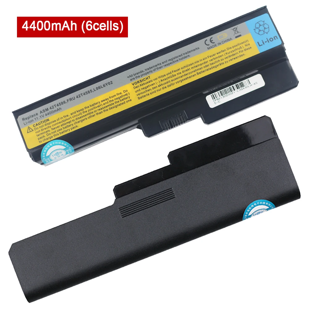 Аккумулятор L08L6C02 L08L6Y02 для ноутбука LENOVO 3000 G430 G450 G455A G455 G530 G550 G555 B460 B550 N500 Z360 V460 L08S6C02