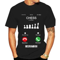 chess is calling i must go men t shirt top couple plus size cotton short sleeve men clothes