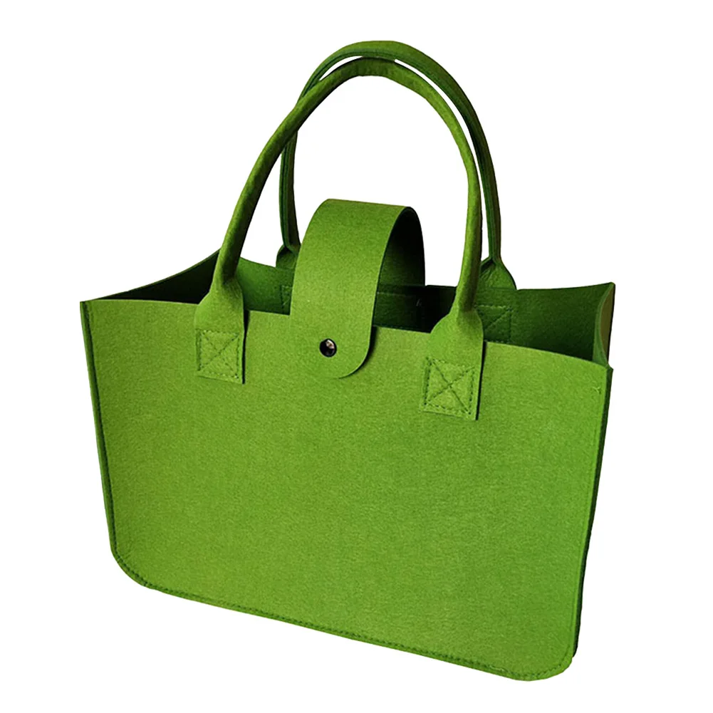 

Детские салфетки для путешествий на открытом воздухе, экологически чистая модная сумка для покупки продуктов большой вместимости с двумя ручками, твердая Повседневная фетровая сумочка