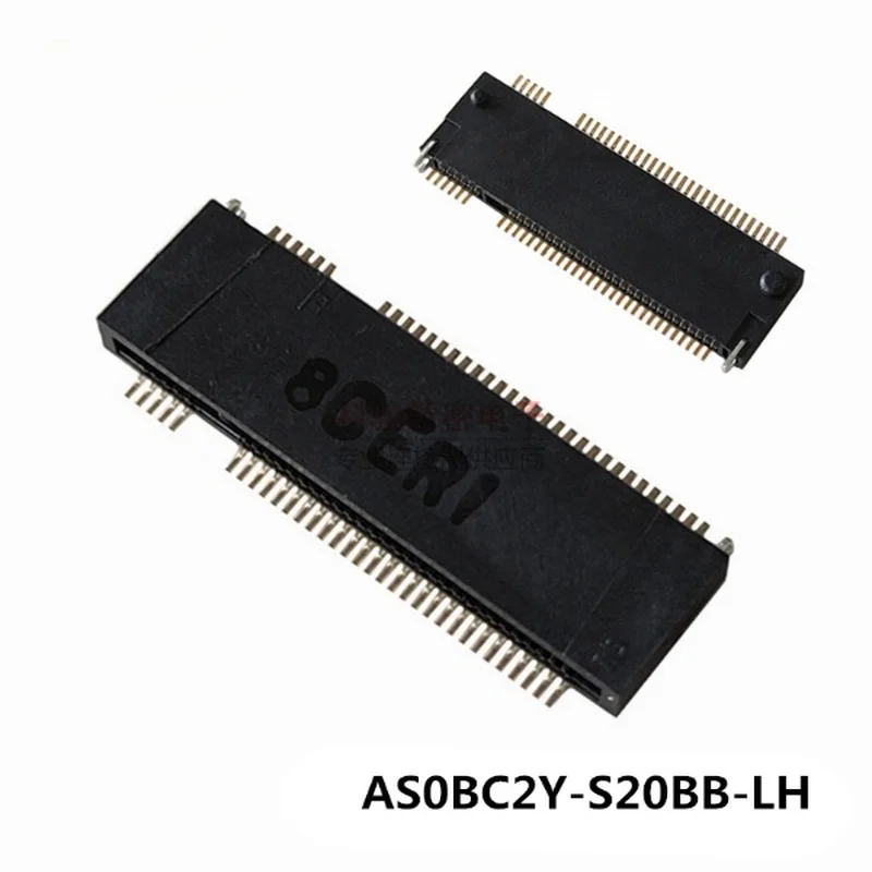 

20pcs AS0BC2Y-S20BB-LH Connector M.2 NGFF Card Holder B-KEY H=2.0 for Foxconn