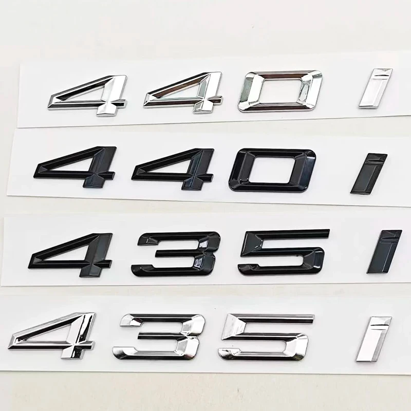 Фото 3D-эмблемы из АБС-пластика для BMW 4 серии 435i 440i F32 F33 F36: наклейки-буквы на задний багажник, аксессуары для авто №2