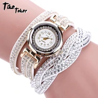 tike tokerfashion luxury rhinestone bracelet women watchladies quartz watch relogio feminino hombre casual women wristwatch