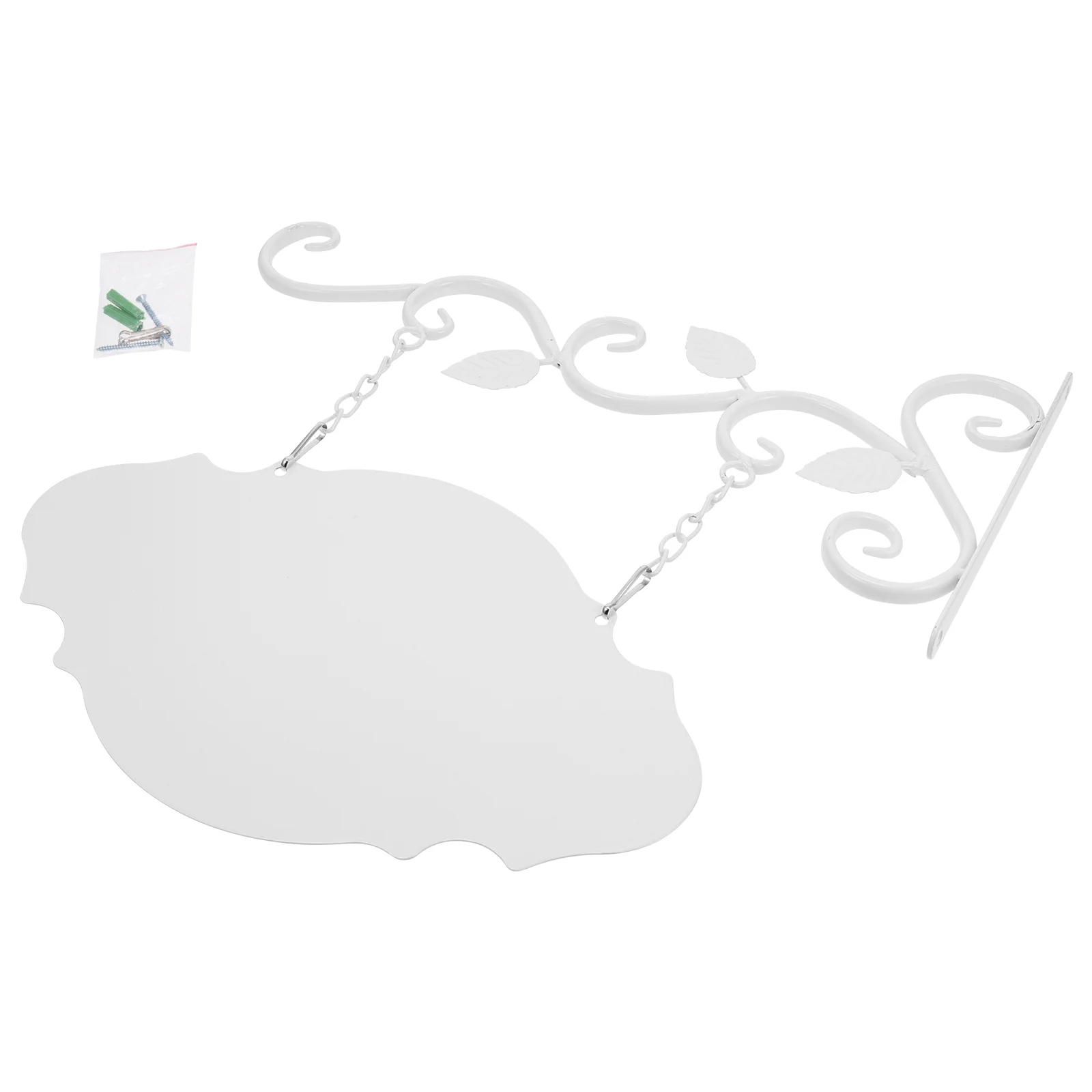 

Black Hanging Planter Class Card Hook Wall Adornment Metal Addresses Holder School Iron Lantern Hanger Office