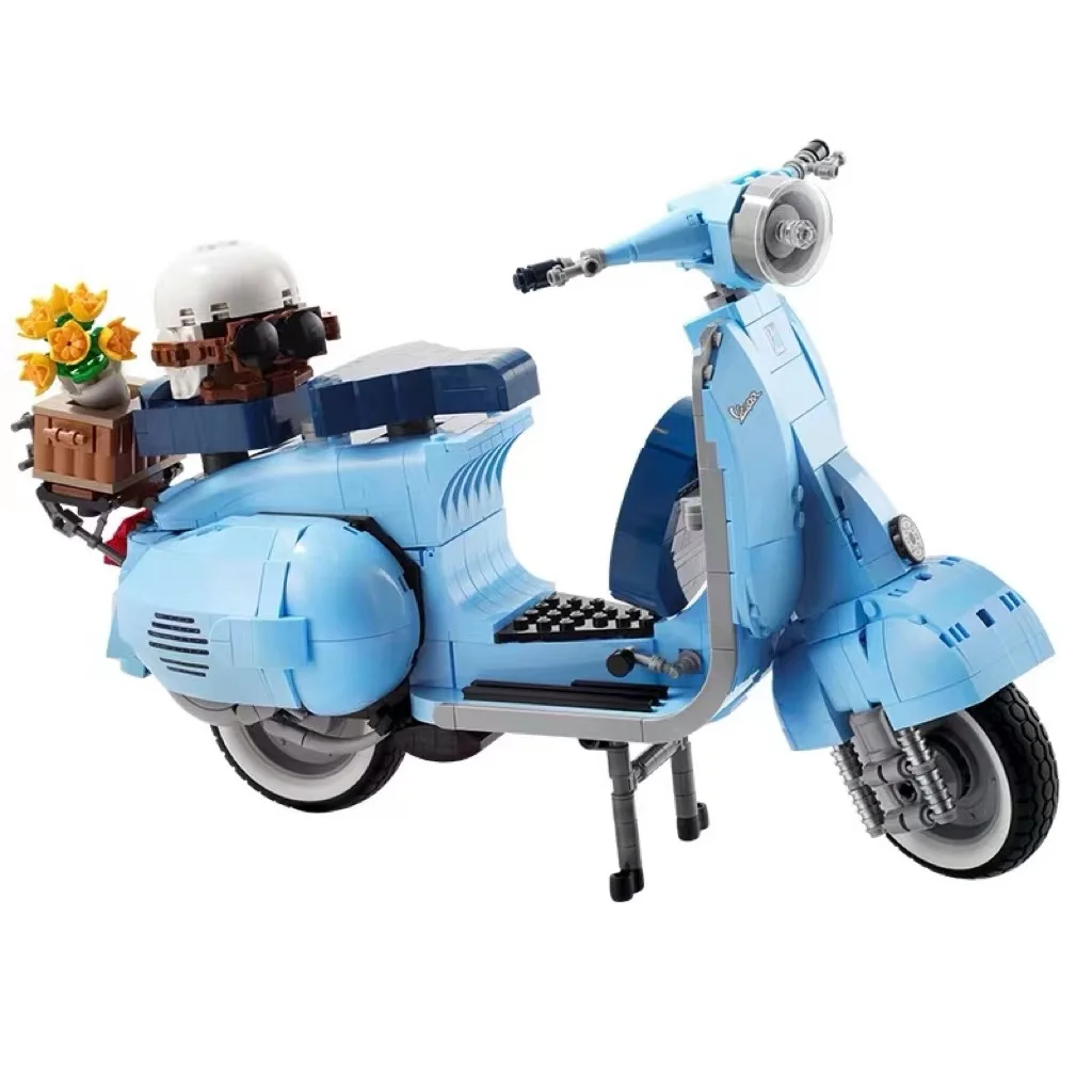

1106pcs Compatible Creator Expert 10298 Vespa 125 Technical Series Motorcycle Building Blocks Car Model Bricks Children Toys Set