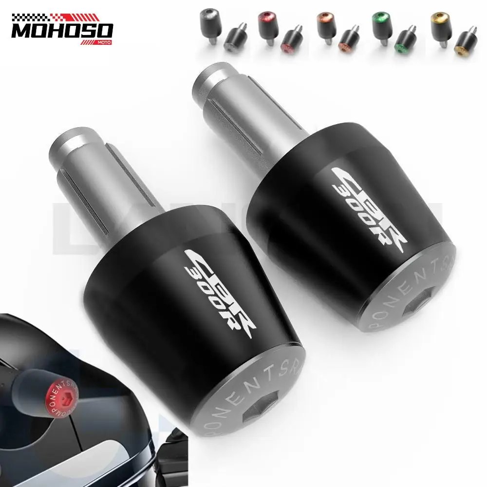 

Motorcycle Grips End Plug Slider Handlebar Ends Handle Bar Cap Cover For Honda CBR300R CBR 300R CB 300 R 2014-2019 2017 2018