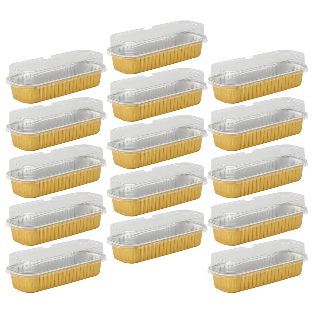 

Pans Boxbaking Cake Container Containersdisposable Pan Mini Loaf Muffin Aluminumlids Gotins Oven Compact Thickened Portable