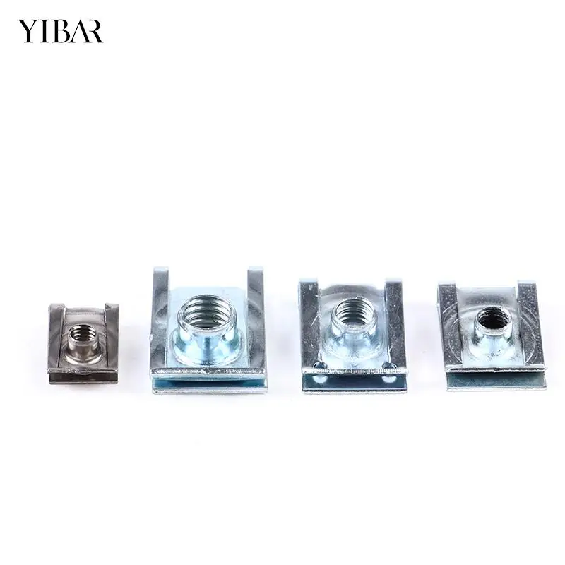 

10Pcs M4/M5/M6/M8 For Motorcycle Car U Nuts Speed Clip Fastener Assorted Kits 304 Stainless Steel U-shaped Clip Chimney Nut