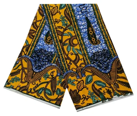 

Comfortable Soft Tissue Pagnes100% Cotton Veritable Real Wax Original African Wax Print Fabric Ankara Wax Fabric Nigeria Style