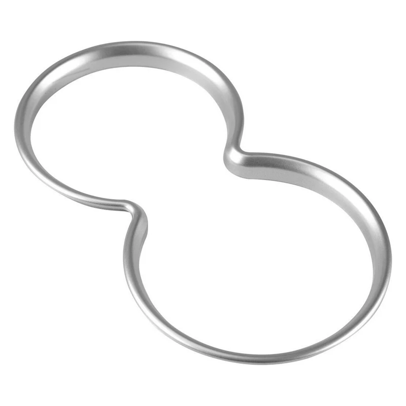 

Car Silver Chrome ABS Interior Water Cup Holder Frame Cover Trim For Renault Kadjar 2015-2017 Car Styling