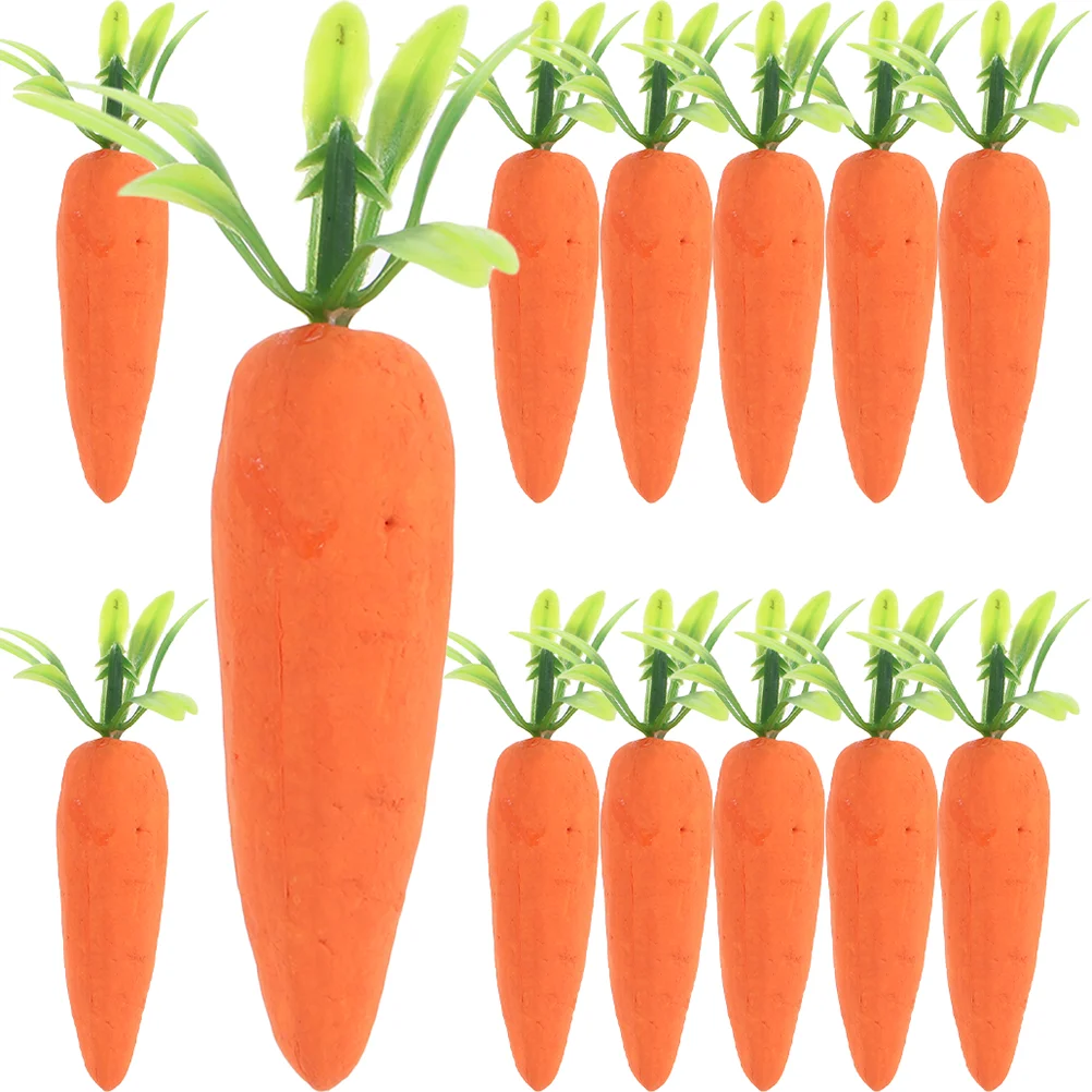 

Carrot Carrots Easter Artificial Vegetable Ornamentparty Decor Lifelike Hanging Mini Realistic Props Fakedecorations Photography