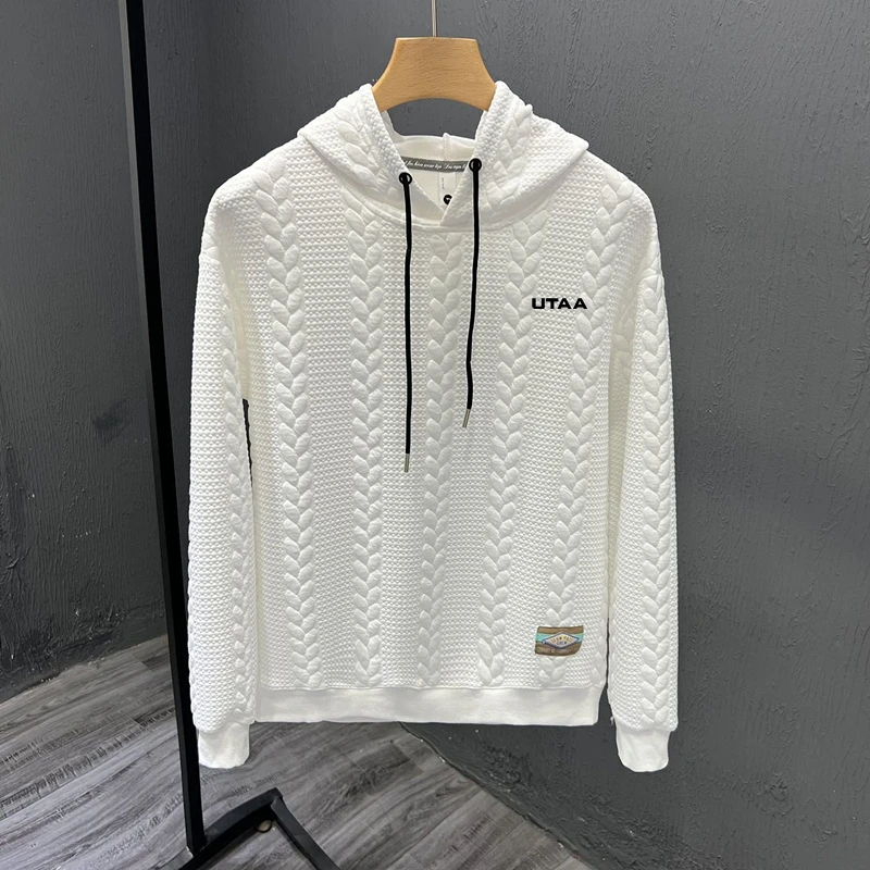 Golf Shirt Men's Golf Clothing 2023 Spring Utaa Golf Wear Men Long Sleeve Golf T-shirt Hooded Malbon Golf Tee Men's Golf Wear