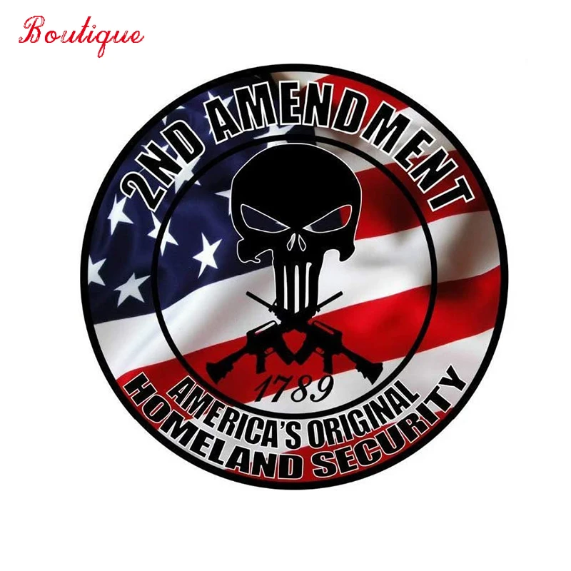 Skull Punisher and American flag stickers, motorcycle helmet stickers, signs, bumper windows, PVC 20cm-20cm animation auto parts