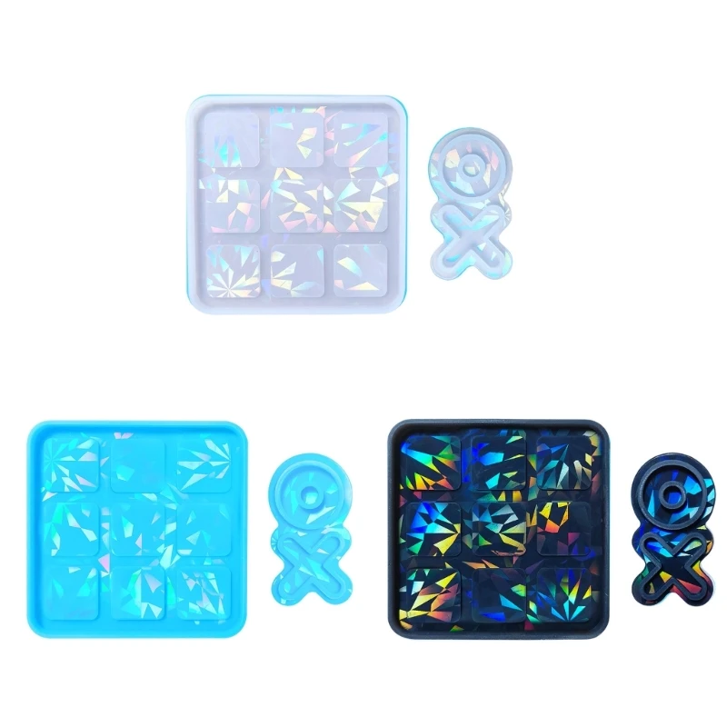 Формы для шахматных фигур TicTacToe смоляные формы XO силиконовые настольных игр