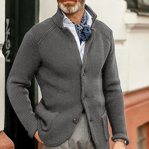 Mens formal cardigan - купить недорого | AliExpress